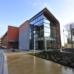 Exterior image of the James Hutton Building, BGS Keyworth. BGS © UKRI