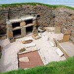 Skara Brae, Orkney. Photograph by Malcolm Morris. Accessed from Wikipedia.org; licensed under the Creative Commons Attribution-Share Alike 2.0 Generic license.