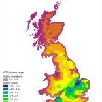 Sulphur isotope map of Great Britain, based on plant samples. BGS © UKRI.
