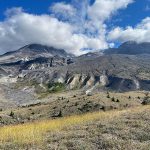 The view towards Mount St Helens crater from the pumice plain. Samantha Engwell © BGS / UKRI