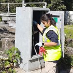 Microbial eDNA sample collection from groundwater pumps © BGS / UKRI