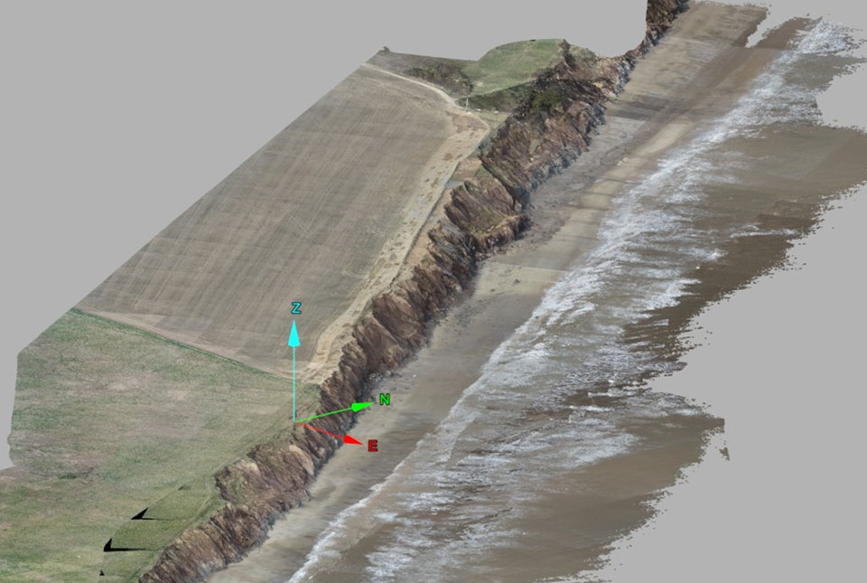 BGS terrain model created using data gathered by drones