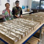 Nastassja Simenski and Angenita Teekens visiting the National Geological Respository . © Emma Bee