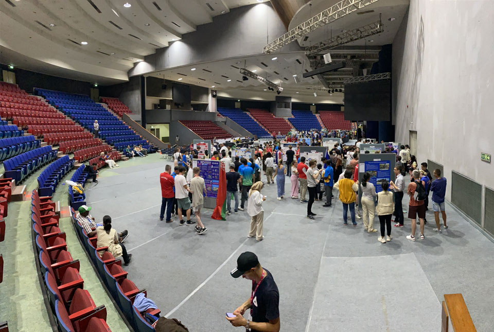 Expo hall for the poster competition.