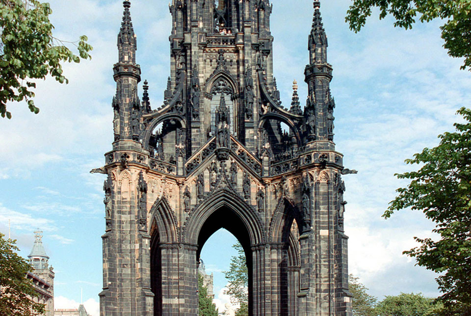 Scott's Monument, west elevation. © BGS/UKRI