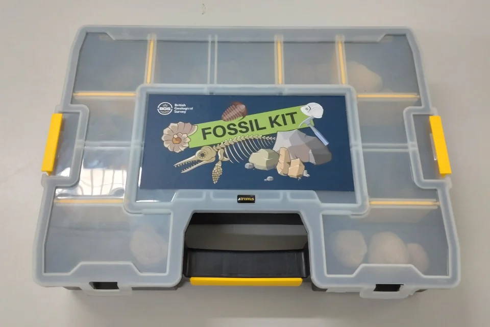 Fossil kit box. © BGS / UKRI