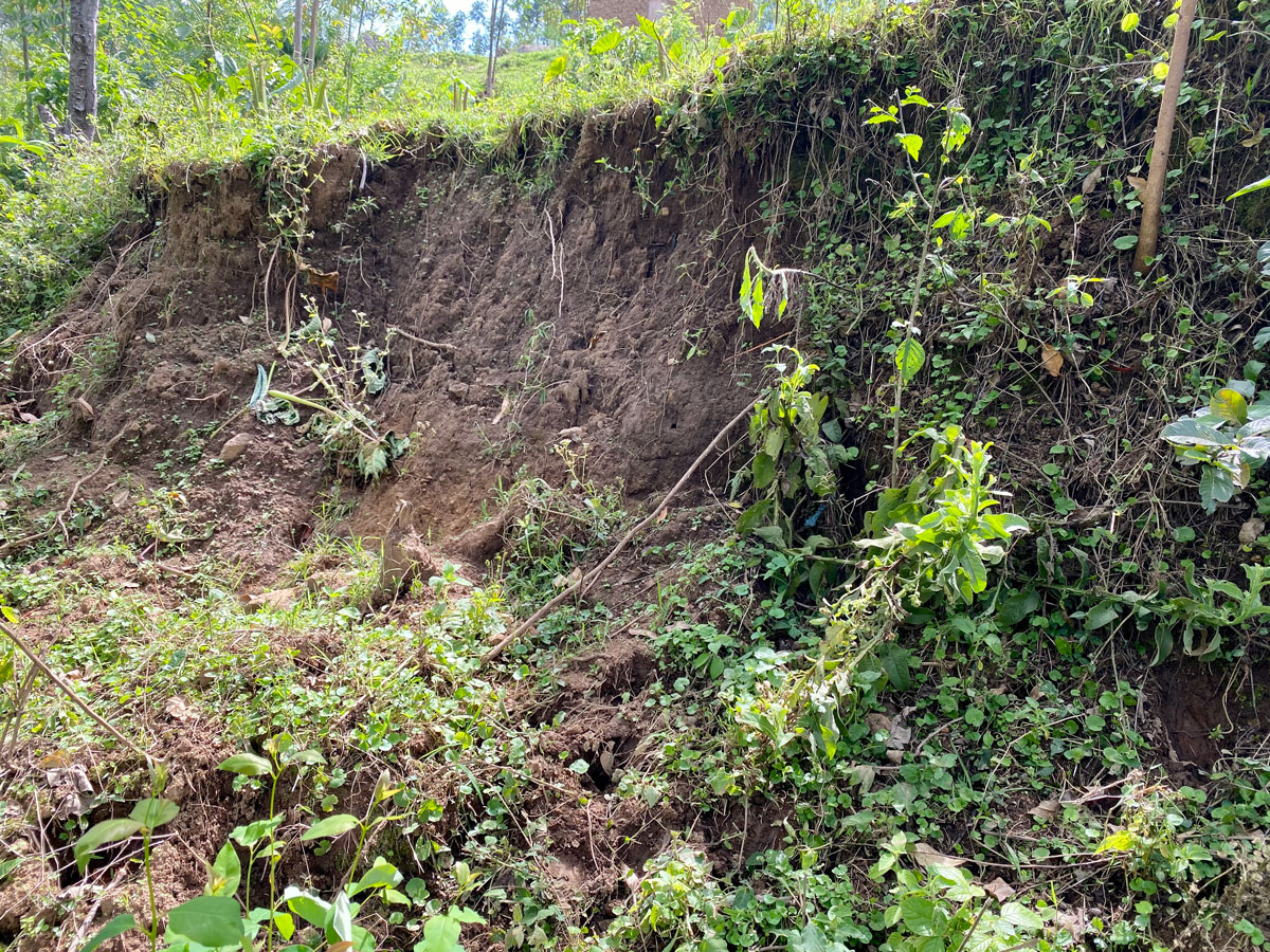 Examples of soil erosion across Western Kenya -Nandi. Source: Sophia Dowell