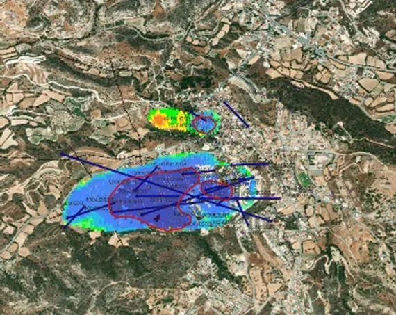Geophysical monitoring of the shallow subsurface indicating faults and the structure of the landslide.