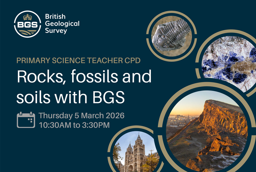 BGS science teacher CPD sessions - rocks, fossils and soils
