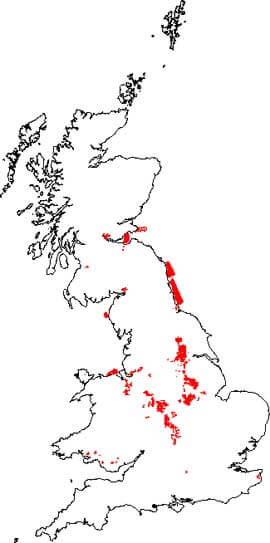 Coal Authority Seismic Survey coverage