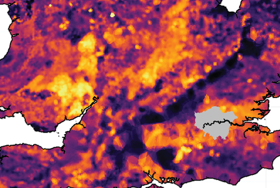UK stream sediment geochemistry - Chromium