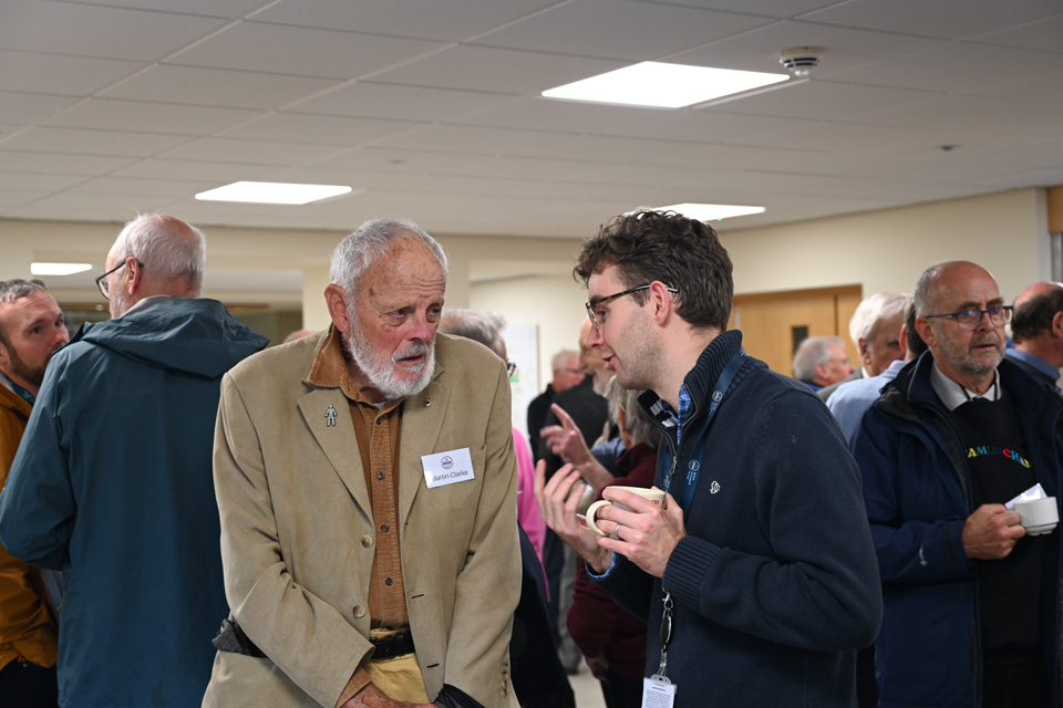Attendees at the BGS headquarters in Keyworth to mark the anniversary. BGS © UKRI.